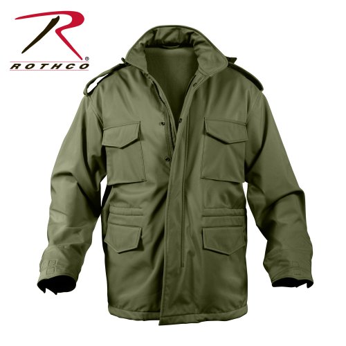 Rotcho куртка Mens Soft Shell Tactical Jacket M-65, Olive Drab
