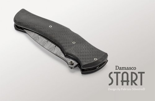 Нож складной Viper Start Damasco