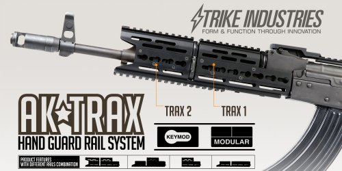 Цевьё AK Strike Industries Modular / KeyMod Rail-TRAX 2