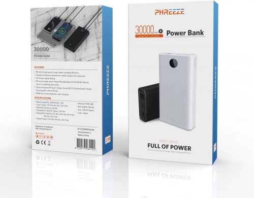 Phreeze Power Bank 30000 mAh фото 5