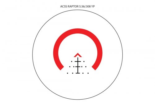 Прицел Primary Arms SLx 3X MicroPrism, ACSS Raptor — 5,56/.308