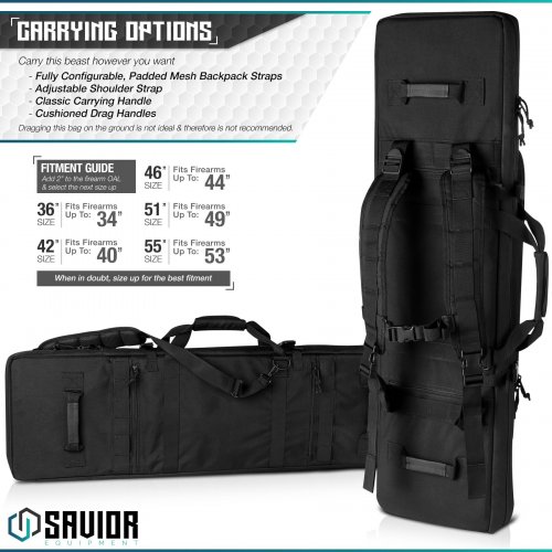 SAVIOR сумка-рюкзак для 2х единиц оружия URBAN WARFARE - 36"