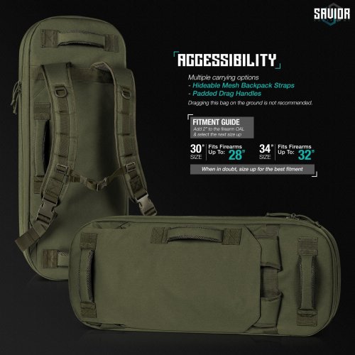 SAVIOR сумка-рюкзак для 2х единиц оружия SPECIALIST COVERT SINGLE RIFLE CASE - 30"