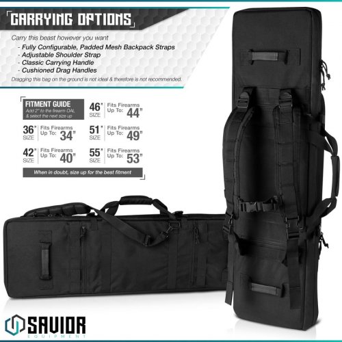 SAVIOR сумка-рюкзак для 2х одиниць зброї URBAN WARFARE - 55"
