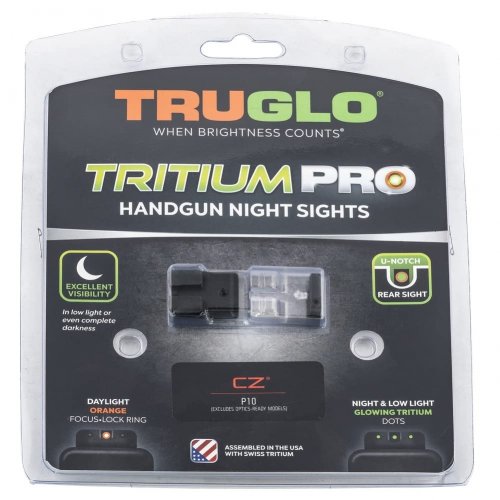 TRUGLO PRO комплект тритиевых прицельных устройств для CZ P10 Series TG231Z2W фото 2