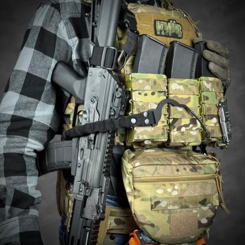 RAGNAROK одноточечный ремень с комплектом креплений к плитоноске фото 6 RAGNAROK одноточечный ремень с комплектом креплений к плитоноске фото 6