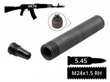 AFTactical 2в1 пламягаситель + глушитель, 5.45мм, 24x1.5 Rh, АК74 | АКС74У фото