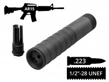 AFTactical 2в1 газоразгруженный разборный саундмодератор, 5,56; 1/2x28 UNEF, AR15 фото